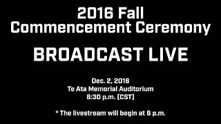 Fall Commencement 2016