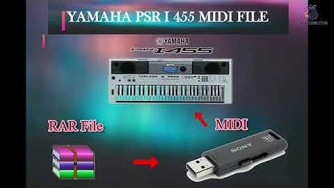 How to use yamaha PSR i455 MIDI file