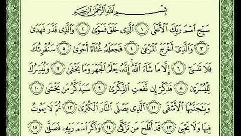 ناصر القطامي - سورة الأعلى