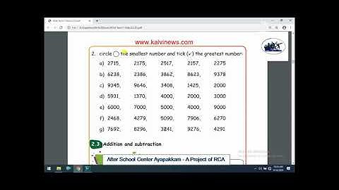 Rotary Club of Ambattur Class 4 Maths Chapter 2 Numbers Part 6
