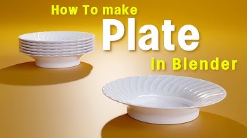 How to make a plate in Blender - Fast and Easy - Blender Tutorial