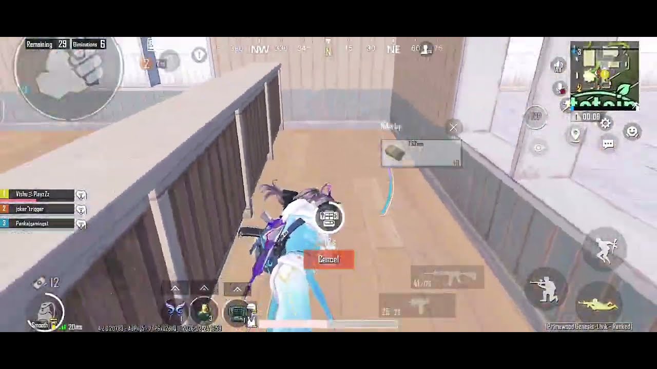 Livik Hilights 🔥💯 in iQOO Neo 10 device 👿 144fps refresh rate Gameplay Video 🥵