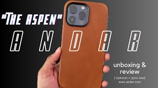 Andar “The Aspen” - 100% Full Grain Leather Case for iPhone 14 Pro Max #apple #iphone