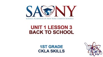 1st Grade CKLA Skills - Unit 1 Lesson 3 Review: Back-to-School