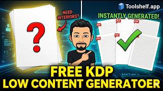 Free Amazon KDP Low Content Book Maker And Generator