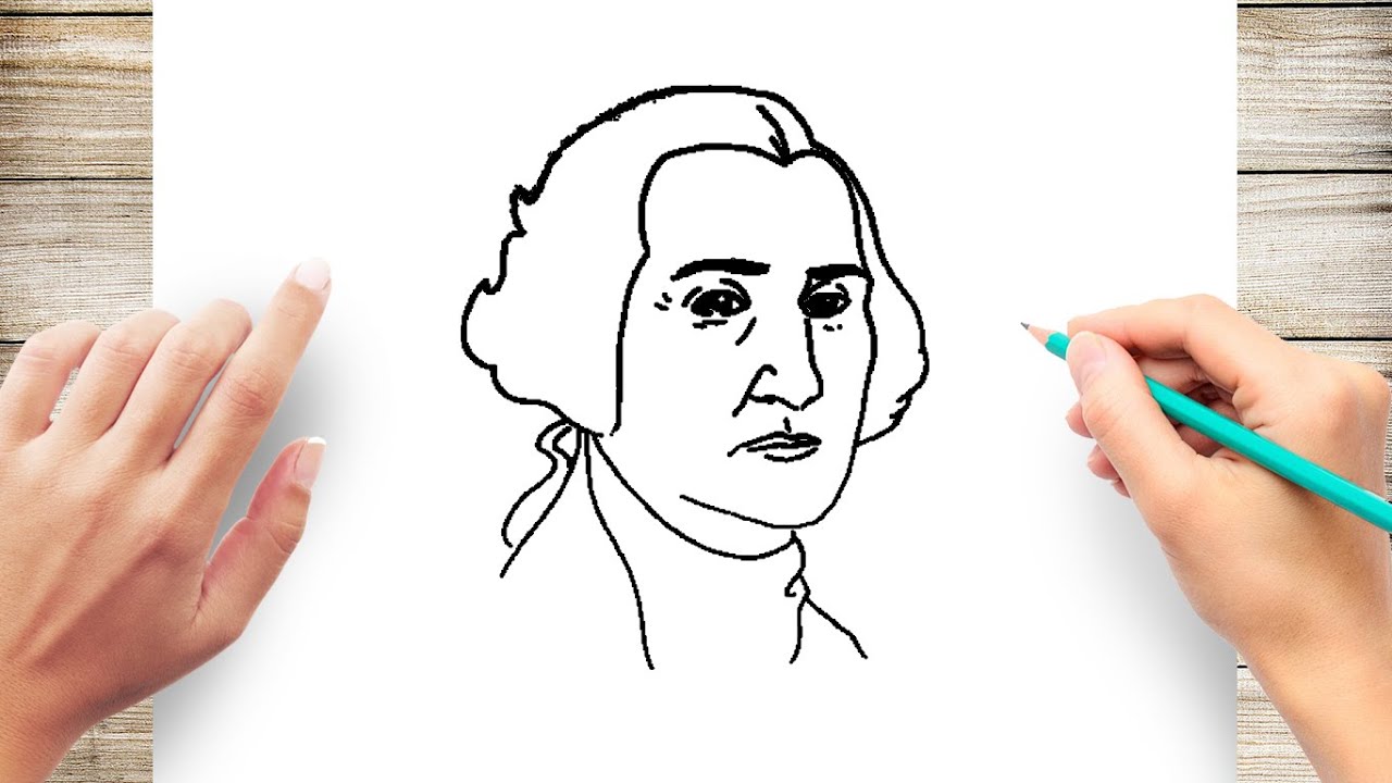 How to Draw George Washington Step by Step  YouTube