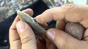 106 - 7/9 Beginner Flintknapping - Abraiding for Indirect Percussion