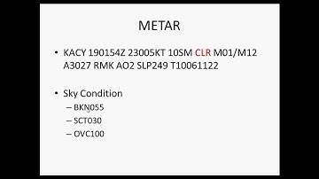 How to read a METAR