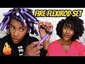 FIRE FLEXI ROD SET ON WET NATURAL HAIR | CurlieCrys