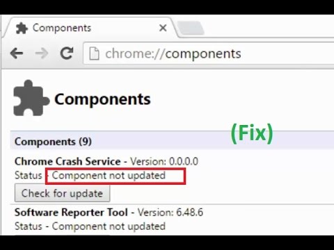 chrome component updater disable