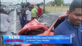 Driver Dies Following Three Vehicle Collision on Rupert Craig Highway