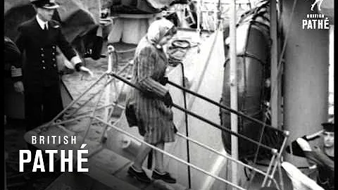 Princess Elizabeth Launching HMS 'eagle' (1946)