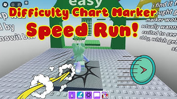 Difficulty Chart Marker [PC SPEED RUN] in Find The Markers Roblox!