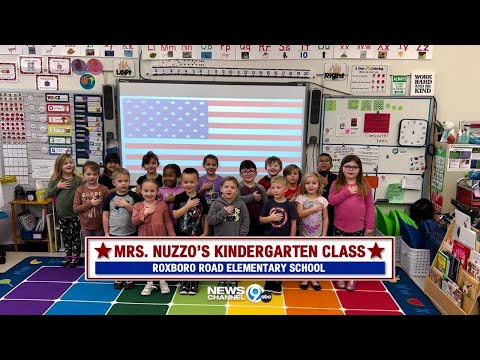 The Daily Pledge - Mrs. Nuzzo's Kindergarten Class Roxboro Road Elementary School