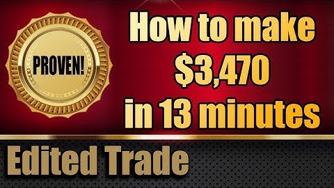News Trading - $3,470 in 13 min. using only Trailing Stop Loss