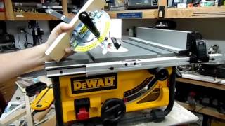 Dewalt Dwe7480 Table Saw, Fine Tuned Review, Great Hobby Saw