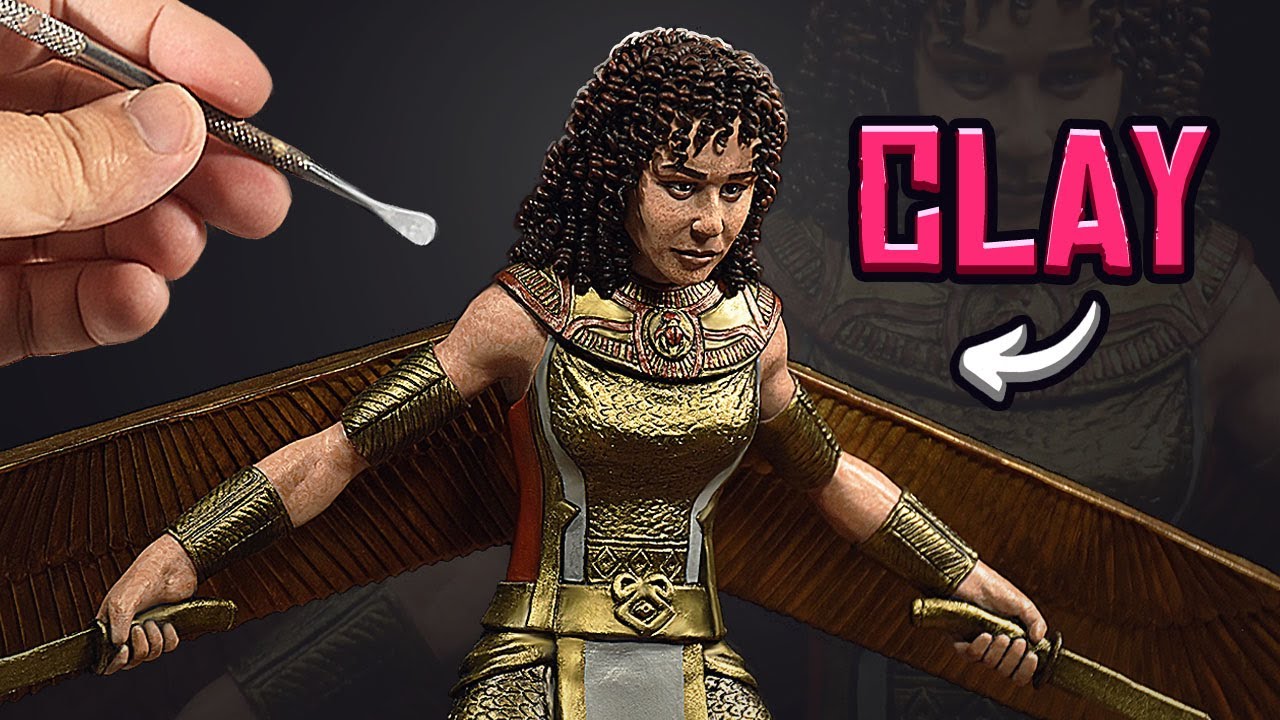 Sculpting LAYLA Taweret's Avatar out of clay Moon Knight 2022