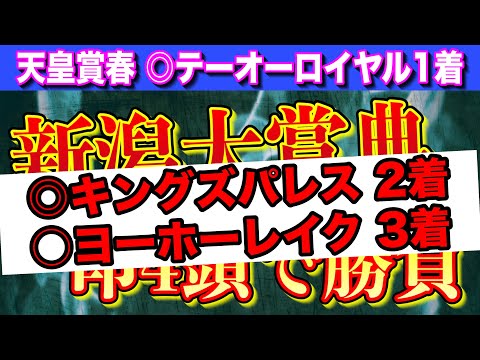 【新潟大賞典2024最終結論】◎キングズパレス2着○ヨーホーレイク3着🎯