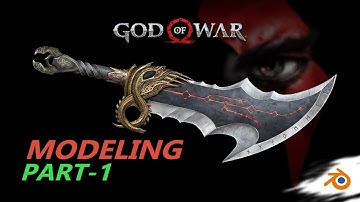 Kratos Chaos Blades 3D Model | Blender & Substance Painter Part 1