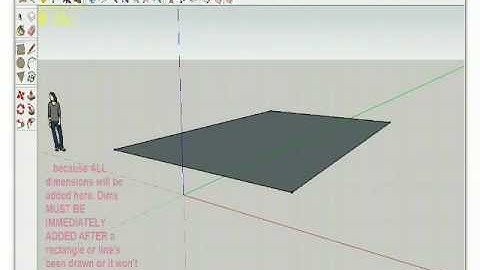 Google Sketchup Tutorials: Line and Rectangle