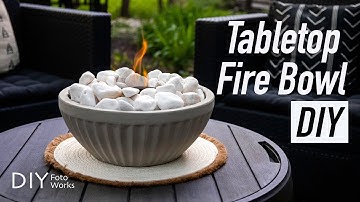 Tabletop Fire Bowl DIY I 4K