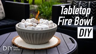 Tabletop Fire Bowl DIY I 4K
