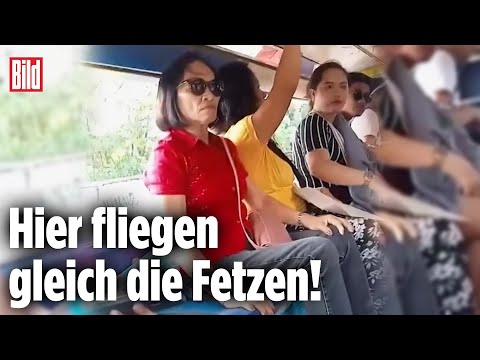 Zickenkrieg im Bus: Kleiner Streit zweier Frauen endet in faustdicker Eskalation
