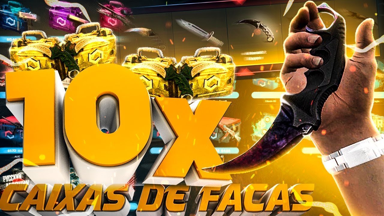ABRI 10 CAIXAS DE FACAS DO CSGO! *ganhei uma faca sensacional* - CSGO.Net pvp соль