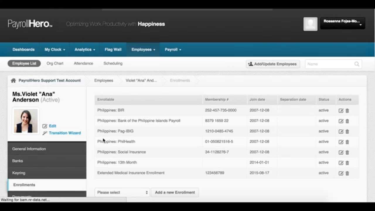 PayrollHero Payroll: How to Add Employees to a Bank Enrollment Via the ...
