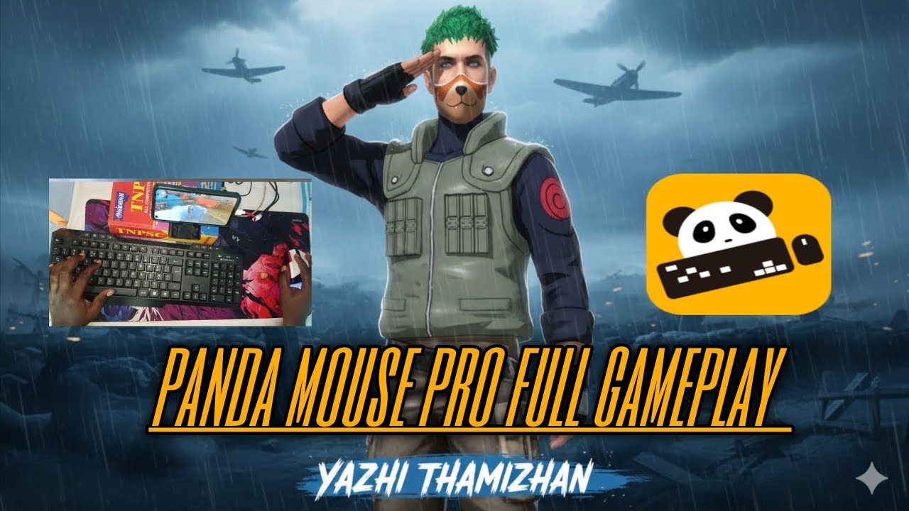 How to play free fire keyboard and mouse, panda mouse pro full gameplay.