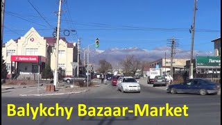 4K. Город Балыкчы Базар-Рынок, Кыргызстан / Balykchy city Bazaar-Market, Kyrgyzstan