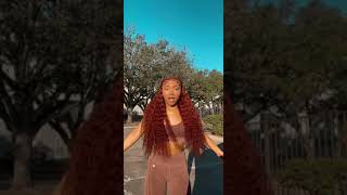 Hair Review Reddish Brown Deep Wave Wig Show Tranparent Lace