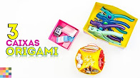 3 Caixas de Origami DIY | Caixas organizadoras