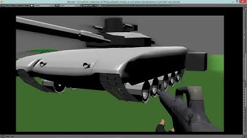 Blender (BGE) driveable jet, tank and car