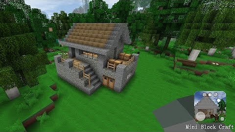 Mini block craft || How to build a simple survival house || part-9 ||
