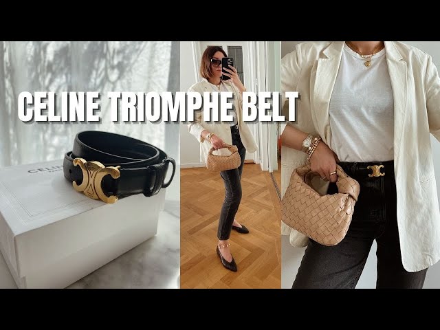 Celine Triomphe Belt  Review, Comparison, Styling, Try-on 