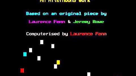 BBC Micro Music Demo - Afternoon