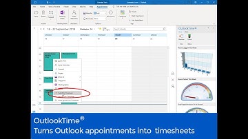 Tracking time with Outlook Timesheet