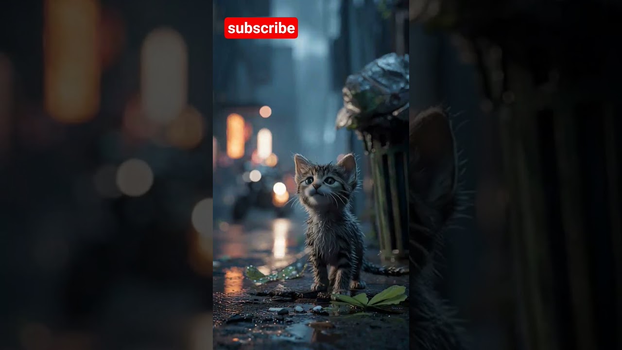 Little Cat Shivering in the Rain — Help! 😿 | 
