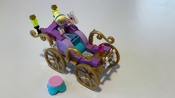 LEGO Disney Princess Cinderella Exclusive carriage Speed Build  how to build and show the parts list