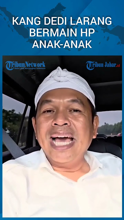 Kang Dedi Mulyadi Mengajak Anak-anak Dilarang Bermain Hand Phone