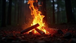Gentle Firelight and Crackling Sounds for Sleep