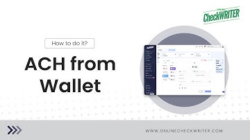 Make ACH Payment from Wallet | OnlineCheckWriter.com