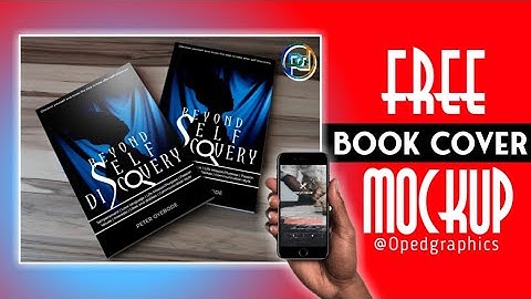How to design a book cover mockup on a mobile phone