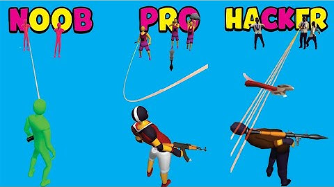 NOOB vs PRO vs HACKER in Dodge Action 3D