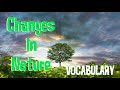 Changes in Nature Vocabulary Quiz