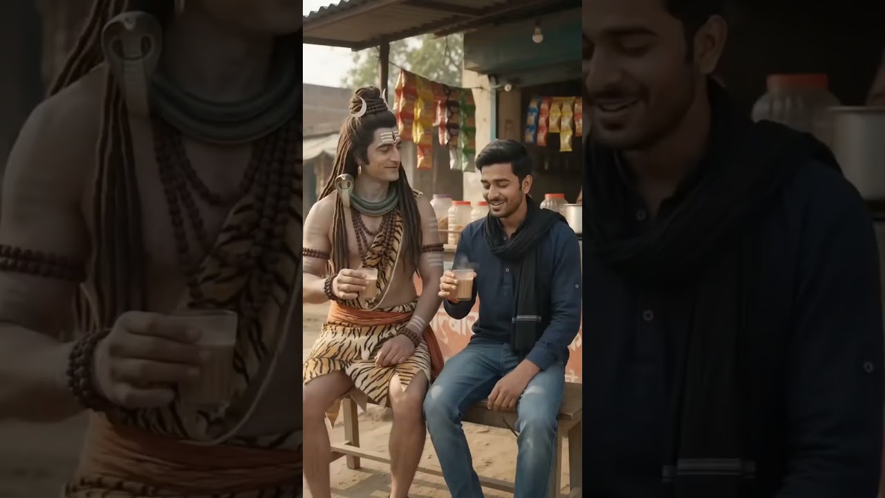 भोले जी के साथ चाय पी ली #shorts #bholenath #bholebaba #trending #cartoon #moments #ytshorts