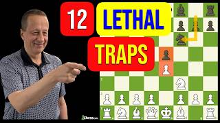 12 DEADLY Chess Opening TRAPS [Petrov's Defense]