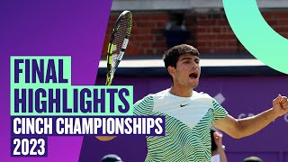 Carlos Alcaraz Wins FIRST Title on Grass! | TAG Heuer Highlights - Final | Cinch Championships