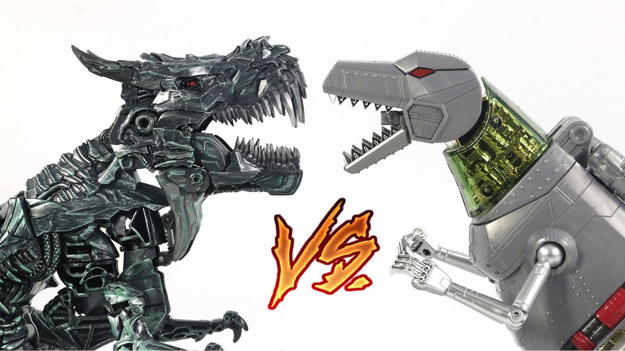 Transformers Dinobot Movie Ss Grimlock Vs G1 Masterpiece Grimlock Dinosaur Robot Toys Youtube